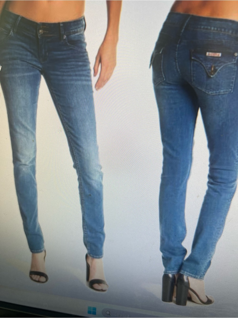 Hudson Collin Skinny Jeans-27 Back Flap Pocket raw hem